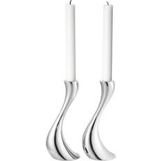 Georg Jensen Cobra Lysestage 20cm 2stk