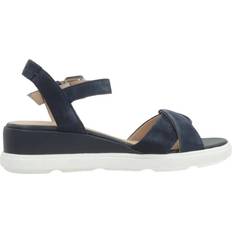 Uld Sandaler med hæl Geox Uld Wedges Uld - Blå
