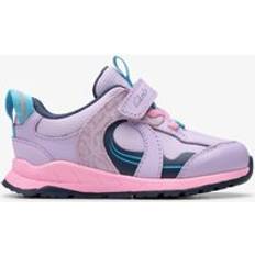 Clarks Purple Trainers Clarks Selva Hero Toddler Wide Fit Combination Trainers - Purple