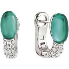 Nomination Green Earrings Nomination Paraiba Tourmaline Green Earrings - Silver Wit