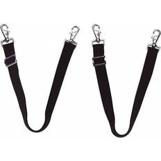 Polyester Sadelgjorde EquiThème Elastiske Benstropper Black 2 Pcs