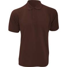 Brown Polo Shirts Kustom Kit Klassic Superwash Short Sleeve Polo Shirt - Chocolate