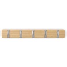 Umbra Flip 5 Natural/Nickel Coat Hook 50.8cm