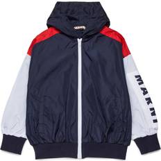 Marni Giacca Windbreaker Colorblock - Blu