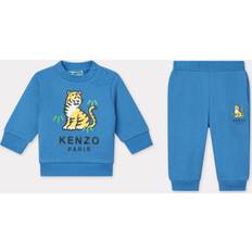 Kids Boys Blue Cotton Jersey Kotora Tiger Tracksuit