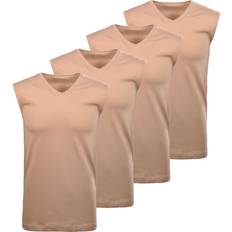 Herre - V-udskæring Toppe RAGMAN Undertrøje - Beige/Nude