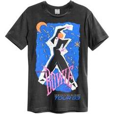 Adult - Grey Tops Amplified David Bowie T-Shirt Unisex - Charcoal