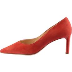 Dame - Orange Højhælede sko Högl Klassiske Margot Pumps Uld Velour - Sort Velour