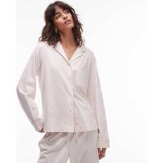 Beige Pyjamas Arket Mix Match Cotton Long Sleeve Button Up Pyjama Top - Beige