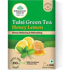 Organic India Tulsi Green Tea Honey Lemon 25 Teabags