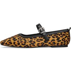 Multifarvet Lave sko Tommy Jeans Flade Mary Jane Ballerinasko Med Leopardprint - Brun/Sort