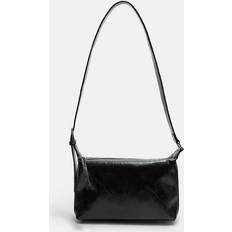 Crossbody Bag With Buckle - Black