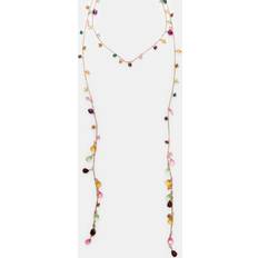 Stradivarius Long Beaded Necklace - Gold