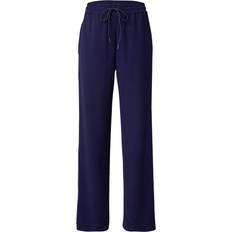 Dame Bukser mbyM Livigno Bukser Polyester Højtaljede Brede Ben - Navy