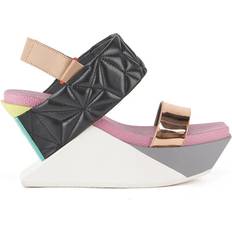 Delta Wedge Puffy Leather Shoes - Flerfarvet