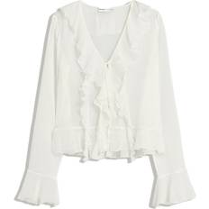 Bershka Beige Blusar Bershka Blus - Ecru