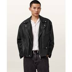 Leather Bradford Biker Jacket - Black
