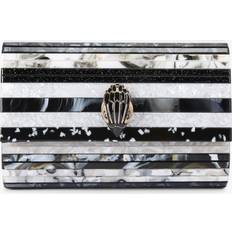Dame - Grå Clutch tasker Kurt Geiger Party Eagle Black White Clutch Bag