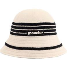Dame - Stribede Hovedbeklædning Moncler Bomuldsblanding Spandehat Dame - Beige