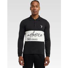 Sporty Langærmet Poloshirt Domenici - Sort