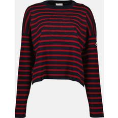 Moncler Dame Overdele Moncler Crewneck Wool Sweater - Medium Blue