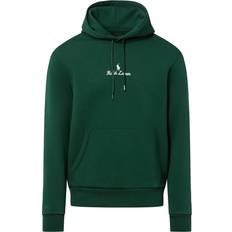 Polo Ralph Lauren Green Jumpers Polo Ralph Lauren Logo Double-Knit Hoodie Vintage Pine - All-American Label