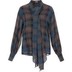 Dam - Rutiga Blusar DreiMaster Vintage Bluse