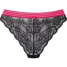String Tanga Damen Spitze - Schwarz
