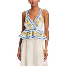 Multifärgade Blusar Farm Rio Zuli Sleeveless Blouse - White