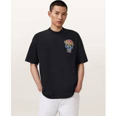 AllSaints T-shirts AllSaints Trance Graphic T-Shirt Washed Black