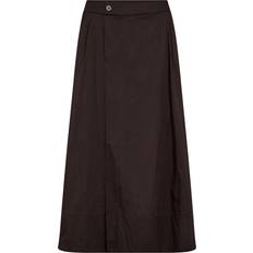 Brun Nederdele Co'Couture Cottoncc Crisp Midi Skirt Nederdel - Brun