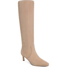 Stiletto Boots Veronica Beard Kinna Wide-Calf Tall Boot - Sand