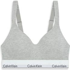 Calvin Klein Grey Bras Calvin Klein Lift Bralette Icon Cotton Modal - Grey