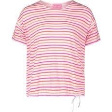 Betty Barclay Herre T-shirts Betty Barclay Stribet Skjorte Med Snøre - Rød