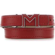 Montblanc Leather Bracelet Metal Leather - Red