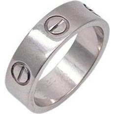 Cartier Jewellery Cartier Womens Love Ring 18K White Gold - Metallic