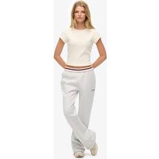 Superdry Byxor & Shorts Superdry Flare Jogger Byxor Casual Bomull - Grå