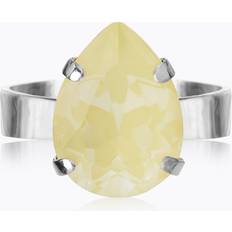 Caroline Svedbom Gula Ringar Caroline Svedbom Mini Drop Ring Soft Yellow Gold Rhodium - Gold