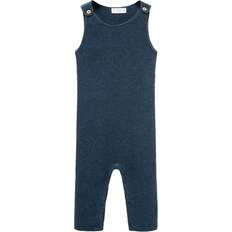 Ærmeløs Jumpsuits Børnetøj Mango Overall Kids Petroleum - Chita