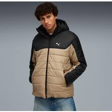 Puma Bruna Ytterkläder Puma Hooded Padded Jacket Men Ice Coffee - Brun