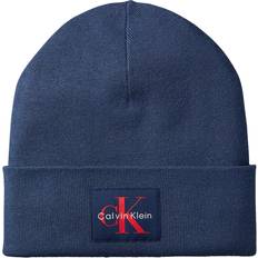 Calvin Klein Blåa Accessoarer Calvin Klein Signature Logo Beanie - Blue - One Size