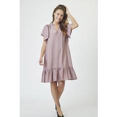 Co'Couture Kjoler Co'Couture Heracc Crop Ss Frill Dress Kjoler - Lyserød