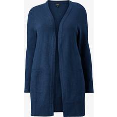 Blå - Genanvendt materiale Trøjer Zizzi Casunny Cardigan - Mørkeblå