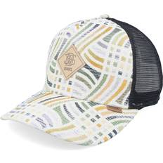 Leather Caps Djinns Braid HFT Trucker Cap - Beige Black