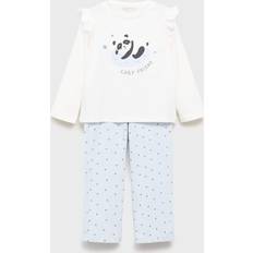 116 Nattplagg på rea Mango Pyjamas Pandita Kids - Pastellblå/Svart/Off-White