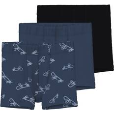 Babyer Boxershorts Børnetøj Name It NMMTights 3-Pak Boxershorts - Navy/Antracit/Hvid