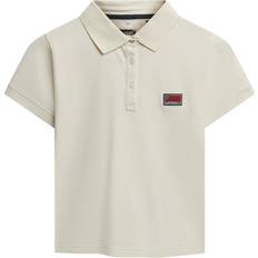 Superdry Dam Pikétröjor Superdry Damen Athletic Essentials Polohemd Mit Grafik - White