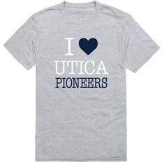 Sports Fan Apparel W Republic Utica College Pioneers I Love T-Shirt Extra Large