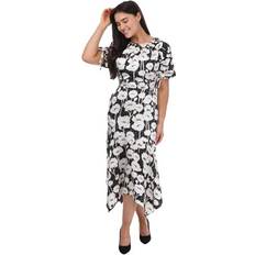 Ted Baker Midi Dresses Ted Baker Abriee Puff Sleeve Midi Dress - Black