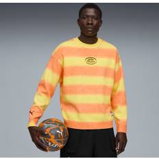 Puma Gula Tröjor Puma Heem Knit Sweater Men - Orange Glo